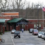 A view of South Hadley High School where prosecutors have charged nine students with bullying an Irish immigrant girl who later committed suicide, March 31, in South Hadley, Mass. The local district attorney, Elizabeth Scheibel, charged nine students with a variety of crimes, including stalking, harassment, and statutory rape leading 15-year-old Phoebe Prince to kill herself on Jan. 14. (Emmanuel Dunand/AFP/Getty Images)